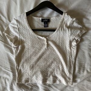 Just Polly Floral Crop Top